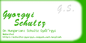 gyorgyi schultz business card